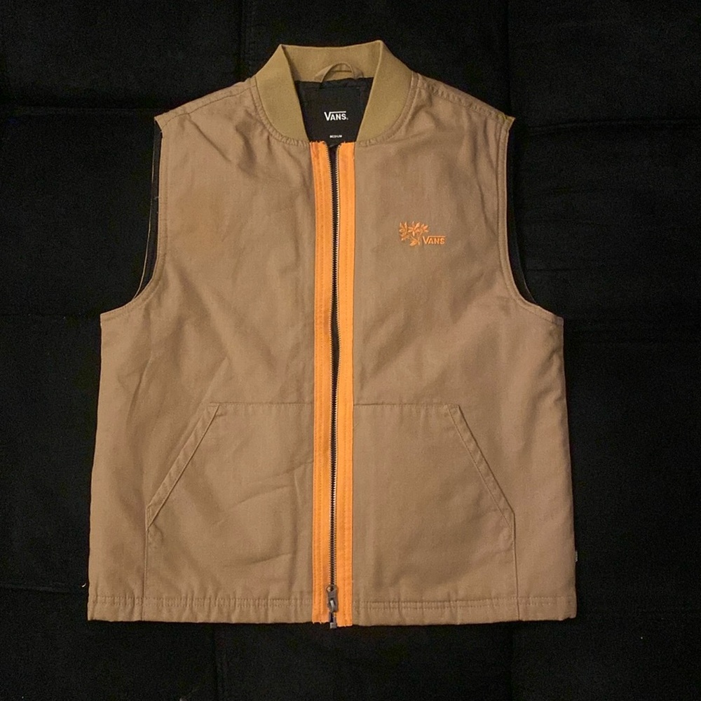 Vans Orange and Brown Outdoor Vest